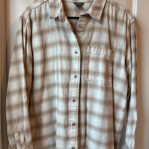 Eddie Bauer Beige Textured Women's Shirt